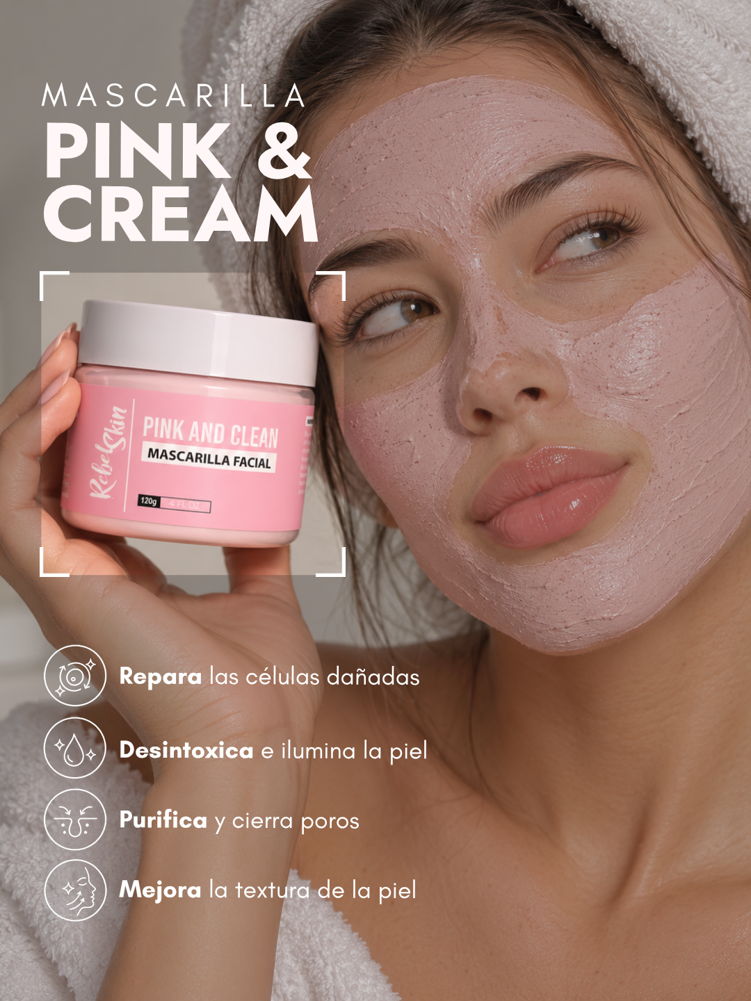 Mascarilla Facial Pink & Clean - Imagen 4
